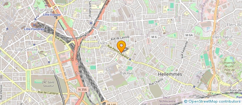 localisation de l'entreprise LA MARINA à LILLE