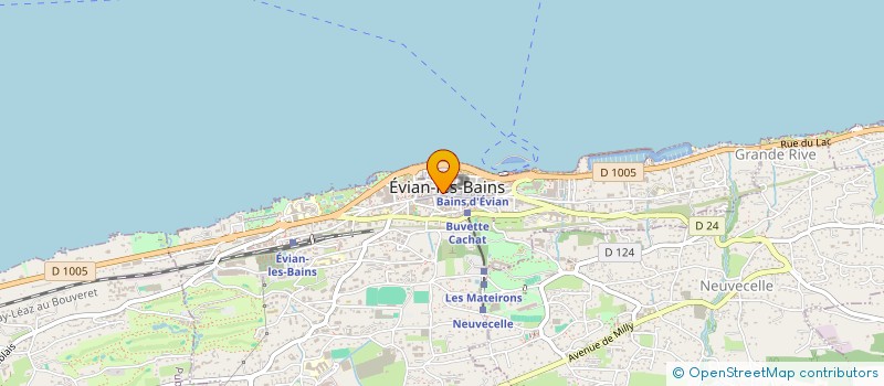 localisation de l'entreprise LA MARINA  EVIAN-LES-BAINS