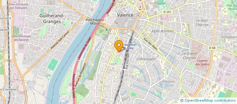 localisation de l'entreprise LA MARINA à VALENCE