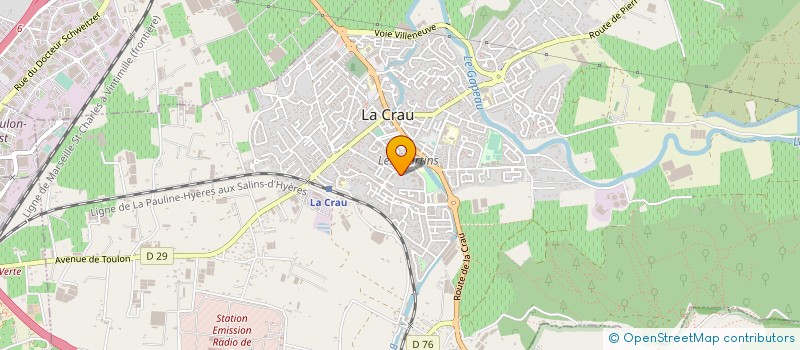 localisation de l'entreprise LA MARINA S SASU  LA CRAU