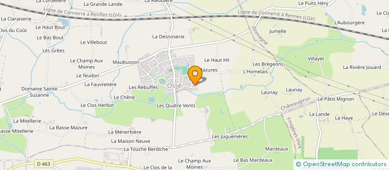 localisation de l'entreprise LA MARINARA à CHATEAUGIRON