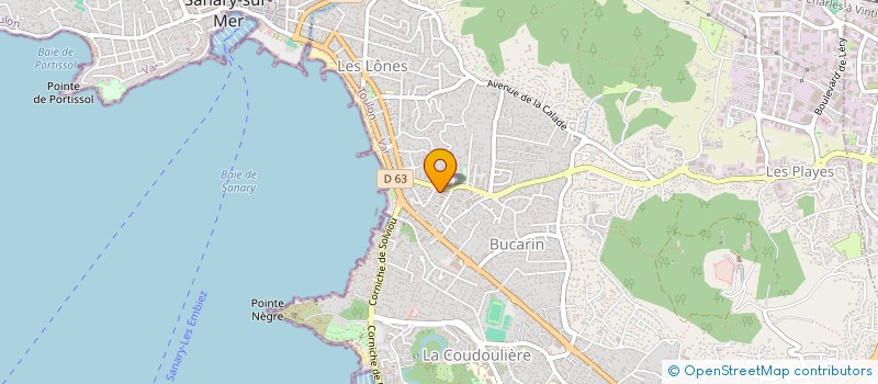 localisation de l'entreprise LA MARINE à SIX-FOURS-LES-PLAGES