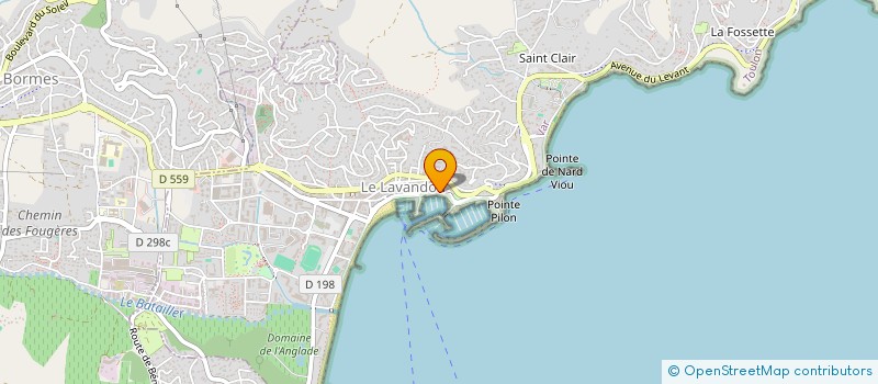 localisation de l'entreprise LA MARINE à LE LAVANDOU
