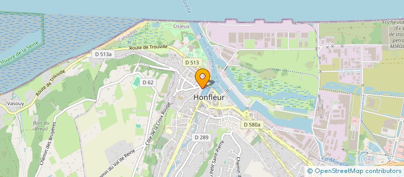 localisation de l'entreprise LA MARINE à HONFLEUR