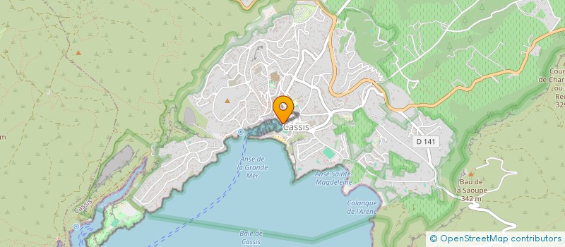 localisation de l'entreprise LA MARINE à CASSIS