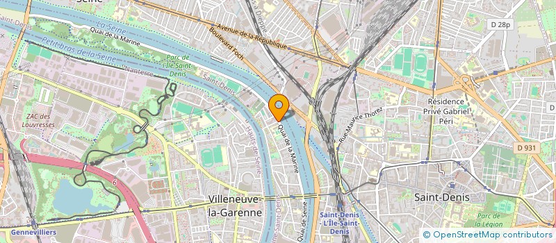 localisation de l'entreprise LA MARINE  L'ILE-SAINT-DENIS