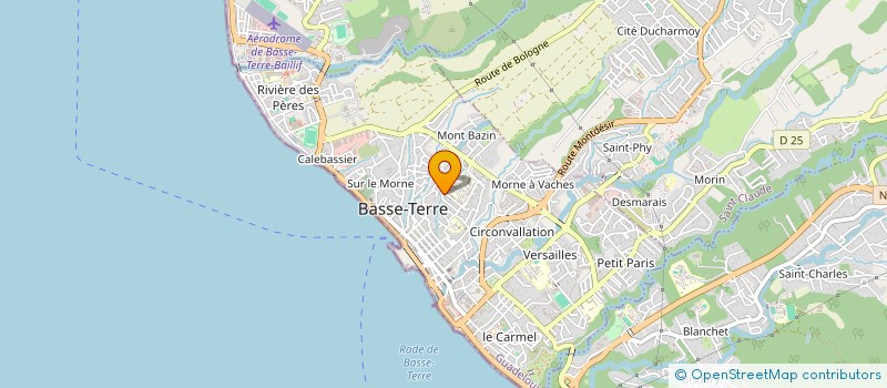 localisation de l'entreprise LA MARINE DES SENS à BASSE-TERRE