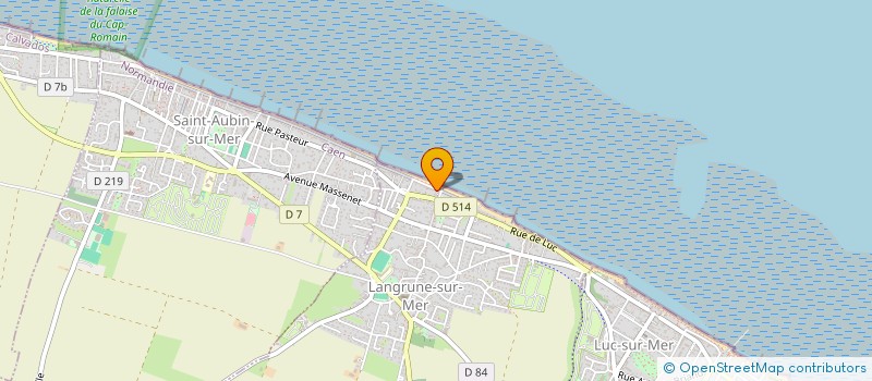 localisation de l'entreprise LA MARINE GOURMANDE  LANGRUNE-SUR-MER