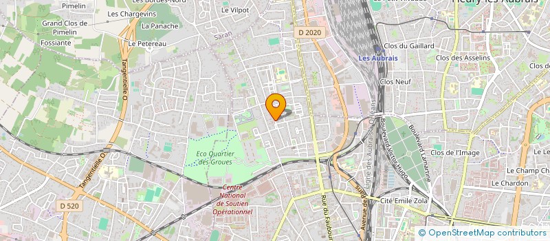 localisation de l'entreprise LA MARINGOTTE à ORLEANS