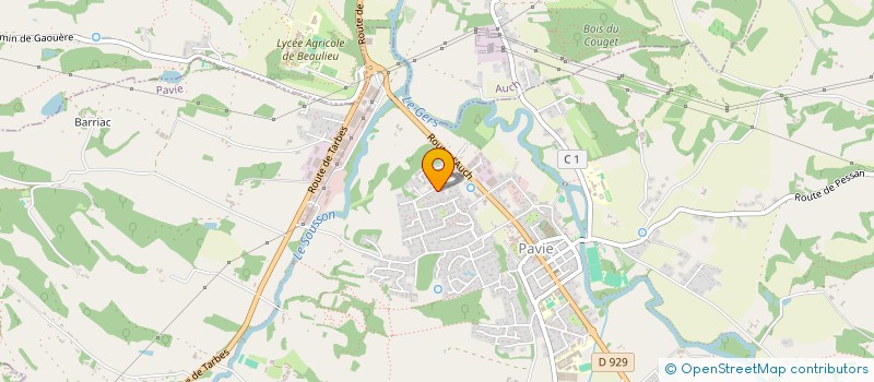 localisation de l'entreprise LA MARINIERE  PAVIE