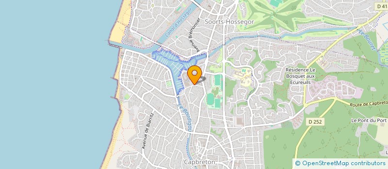 localisation de l'entreprise LA MARINIERE à CAPBRETON
