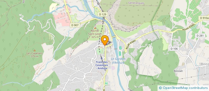 localisation de l'entreprise LA MARIONNETTE à ANDUZE