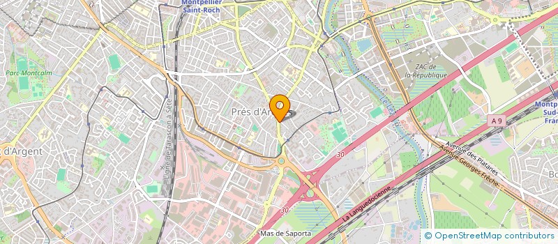 localisation de l'entreprise LA MARIPOSA à MONTPELLIER