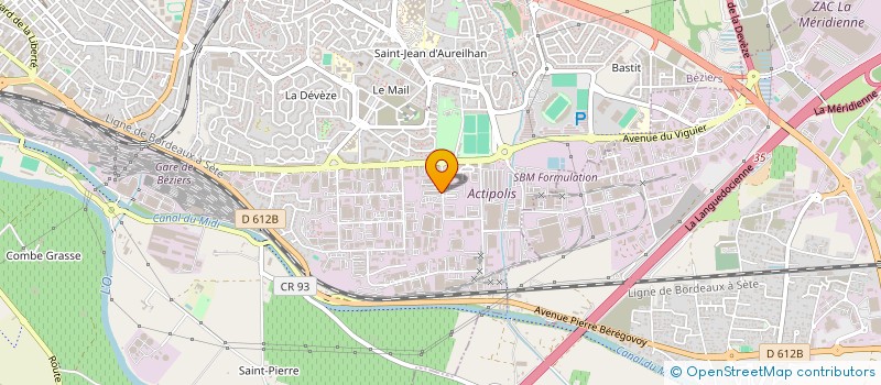 localisation de l'entreprise LA MARISMA à BEZIERS