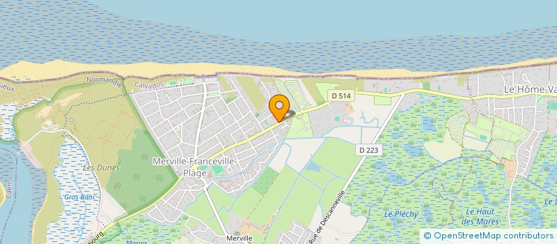 localisation de l'entreprise LA MARITIME  MERVILLE-FRANCEVILLE-PLAGE