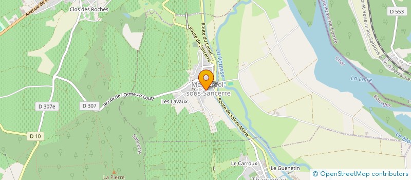 localisation de l'entreprise LA MARIVOLE  MENETREOL-SOUS-SANCERRE