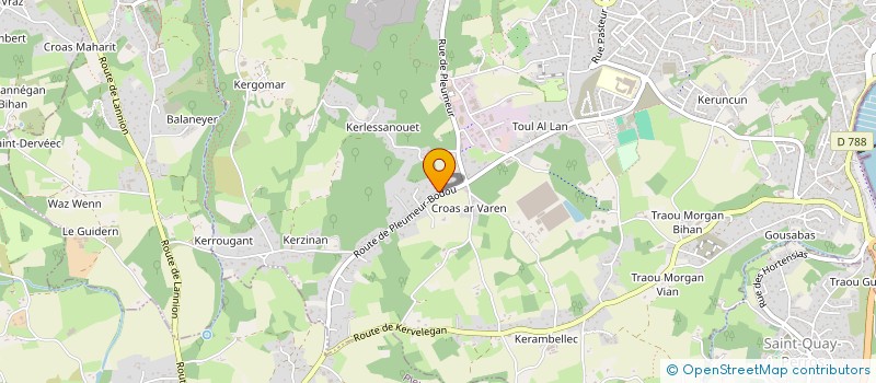 localisation de l'entreprise LA MARJOLAINE  PERROS-GUIREC