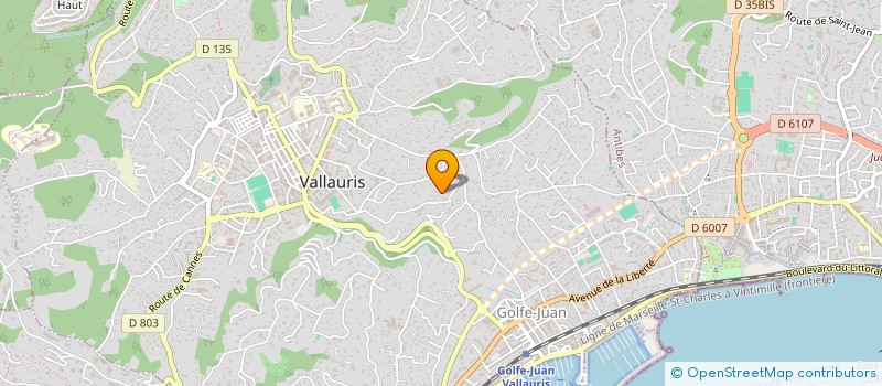 localisation de l'entreprise LA MARJOLAINE à VALLAURIS