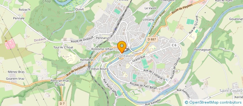 localisation de l'entreprise LA MARJOLAINE  CHATEAULIN