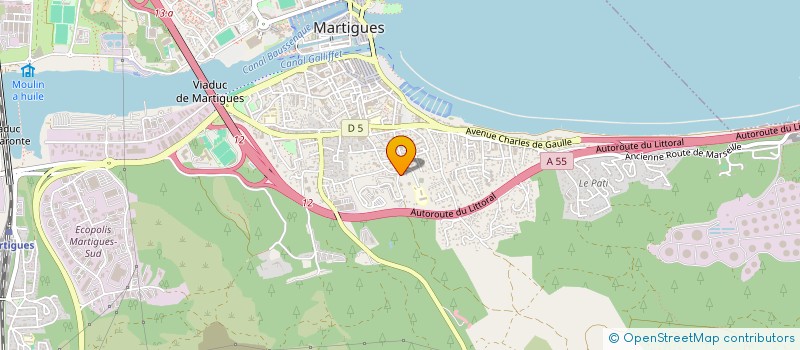 localisation de l'entreprise LA MARJOLYES à MARTIGUES
