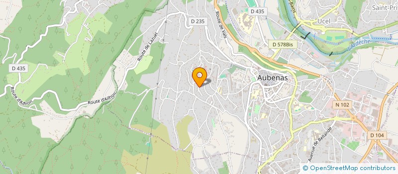 localisation de l'entreprise LA MARMAILLE à AUBENAS