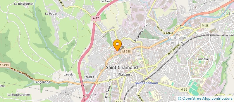 localisation de l'entreprise LA MARMAILLE COURAMIAUDE à SAINT-CHAMOND