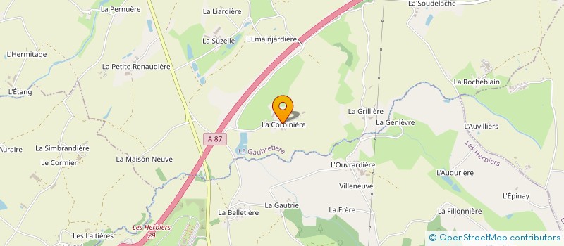 localisation de l'entreprise LA MARMITE à LA GAUBRETIERE