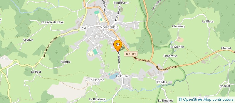 localisation de l'entreprise LA MARMITE  NOIRETABLE