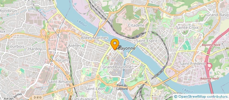 localisation de l'entreprise LA MARMITE à BAYONNE