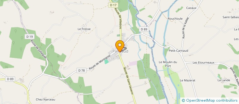 localisation de l'entreprise LA MARMITE à PALLUAUD