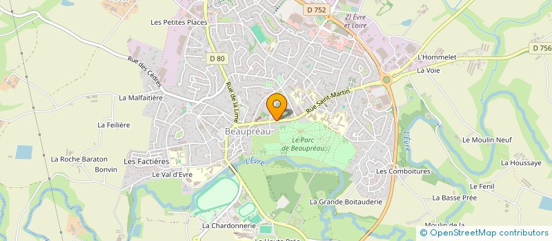 localisation de l'entreprise LA MARMITE A ROSELYNE - ORCHESTRE NATIONAL DU MAUGISTAN à BEAUPREAU-EN-MAUGES