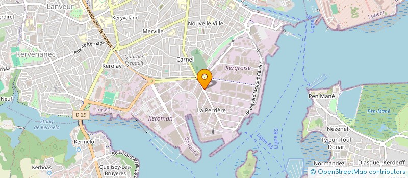 localisation de l'entreprise LA MARMITE D'OLIVIER à LORIENT