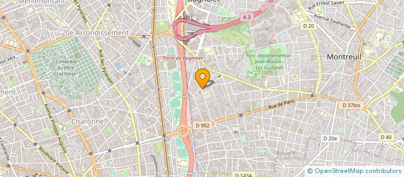 localisation de l'entreprise LA MARMITE DE BAGNOLET à BAGNOLET
