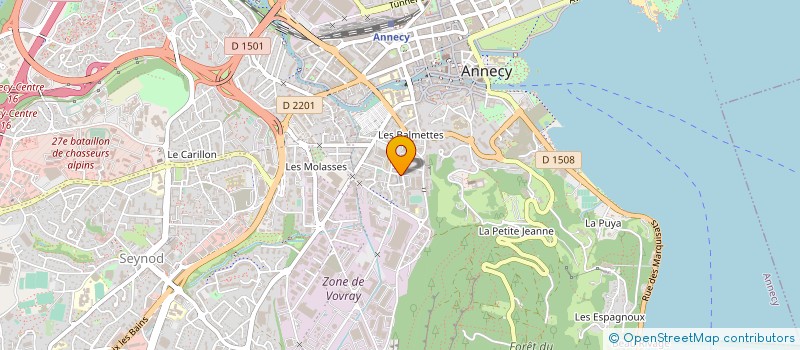 localisation de l'entreprise LA MARMITE DE NICO à ANNECY