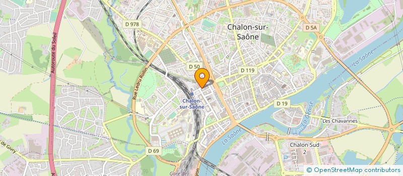 localisation de l'entreprise LA MARMITE ENCHANTEE à CHALON-SUR-SAONE