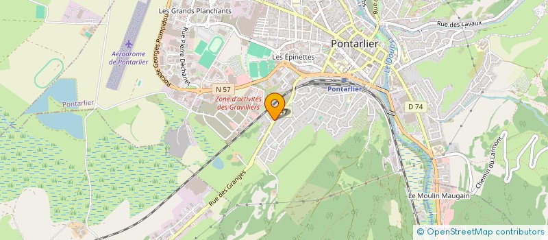 localisation de l'entreprise LA MARMITE SOLIDAIRE à PONTARLIER