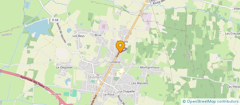 localisation de l'entreprise LA MARMITTE à FEILLENS