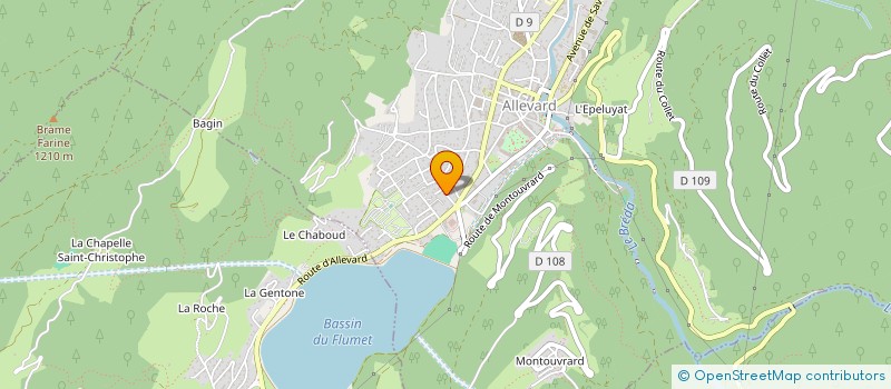 localisation de l'entreprise LA MARMOTANE à ALLEVARD