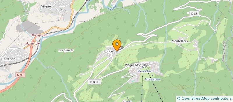 localisation de l'entreprise LA MARMOTTANE  AIME-LA-PLAGNE