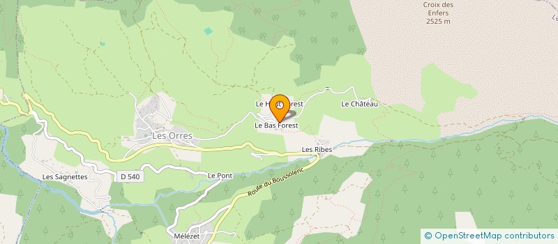 localisation de l'entreprise LA MARMOTTE à LES ORRES