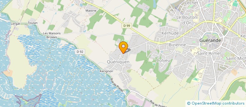 localisation de l'entreprise LA MARMOTTE  GUERANDE