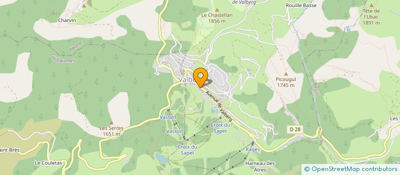 localisation de l'entreprise LA MARMOTTE  PEONE