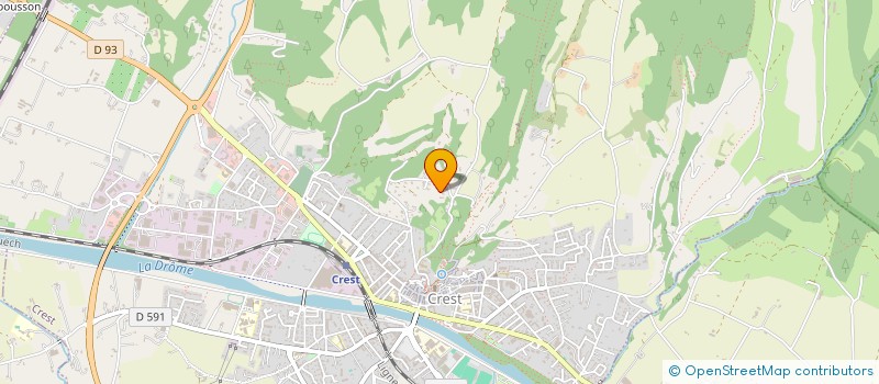 localisation de l'entreprise LA MARMOTTE BLANCHE  CREST