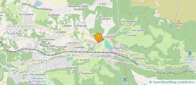 localisation de l'entreprise LA MARMOTTE III à LA BOURBOULE