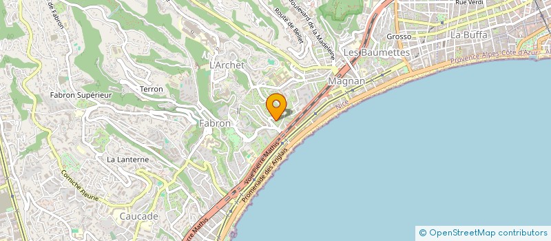 localisation de l'entreprise LA MARMOTTERIE  NICE