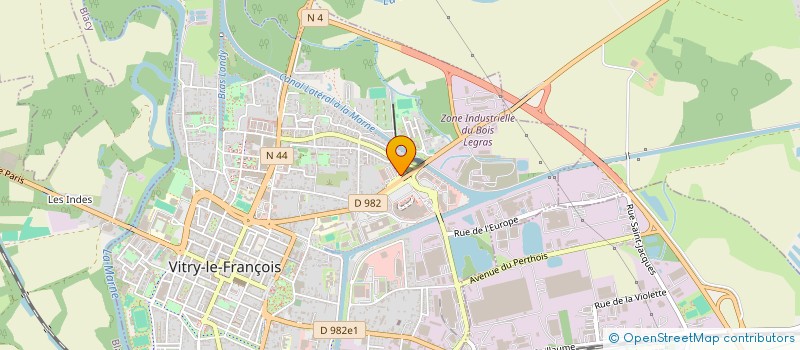 localisation de l'entreprise LA MARNAISE  VITRY-LE-FRANCOIS
