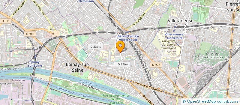 localisation de l'entreprise LA MARNE DISTRIBUTION à EPINAY-SUR-SEINE