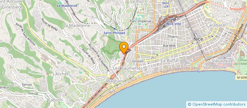 localisation de l'entreprise LA MARNISSA  NICE