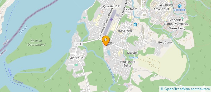 localisation de l'entreprise LA MARO'JEUX  SAINT-LAURENT-DU-MARONI