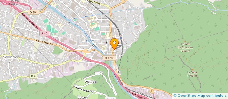 localisation de l'entreprise LA MAROQUINERIE à CLUSES